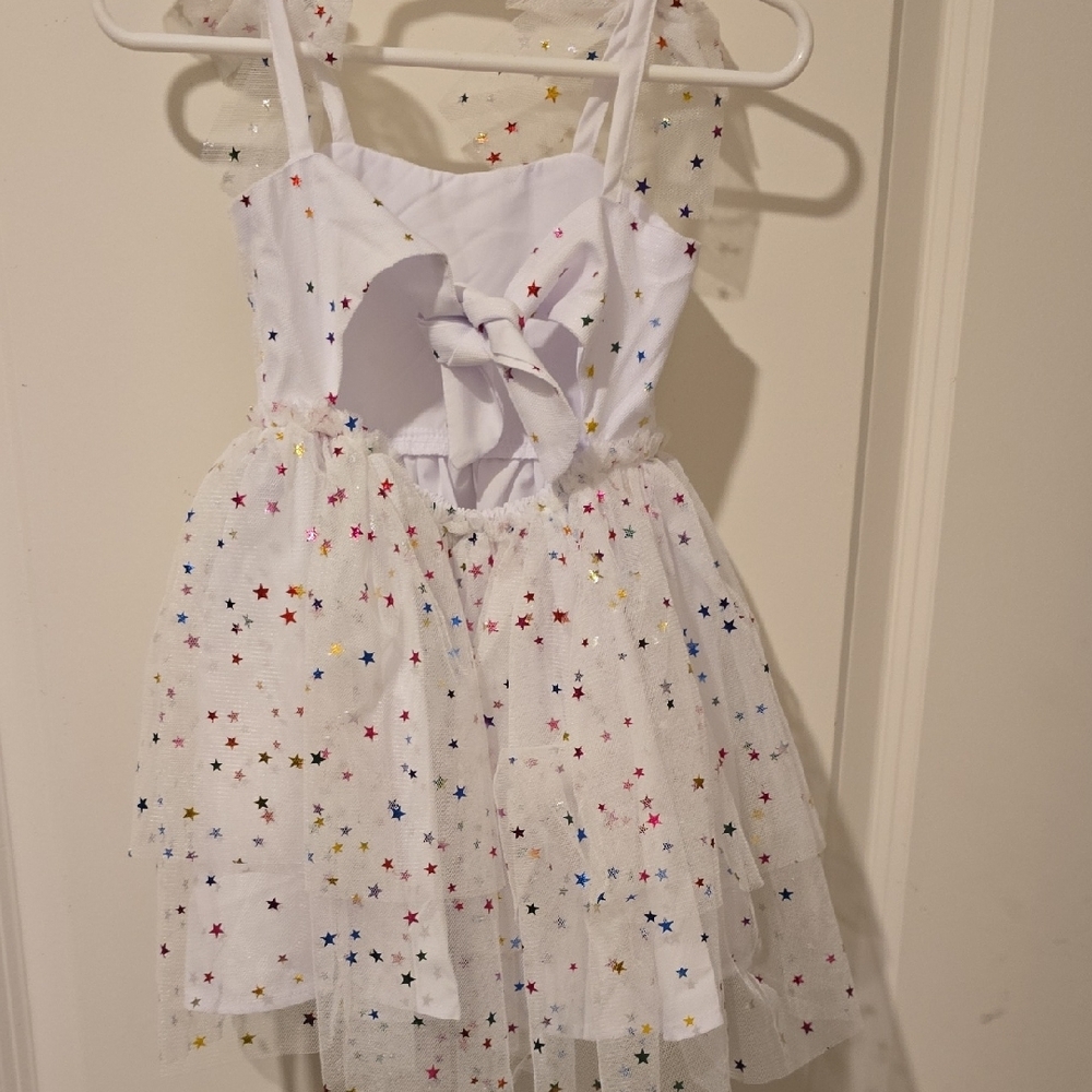 Starry White Kids Costume Dress - Picture 2 of 3